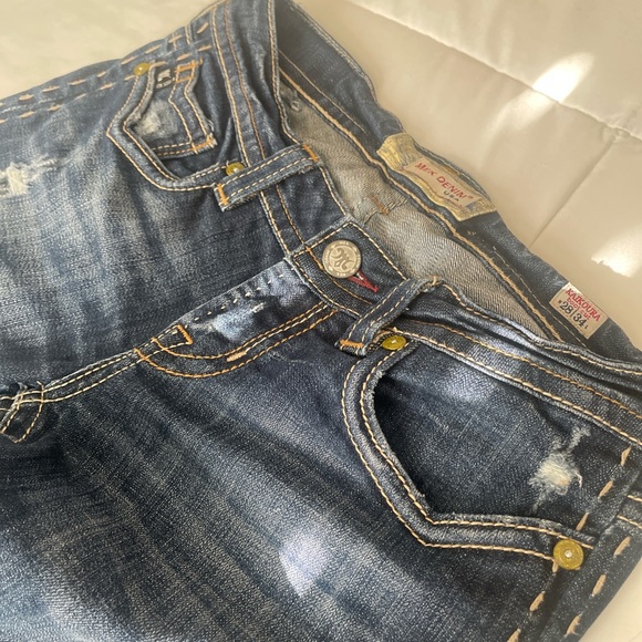 Y2K MEK DENIM 2000S LOWRISE BOOTCUT WOMANS JEANS 28X34 RARE - Picture 4 of 4